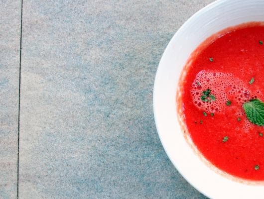 Fresh Watermelon Gazpacho