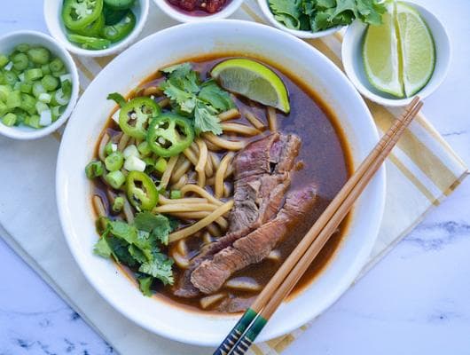 20-Minute Udon Noodle Pho Bowls
