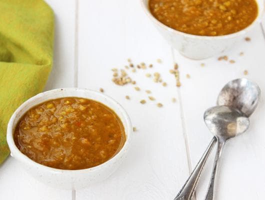 Indian Spiced Red Lentil Soup