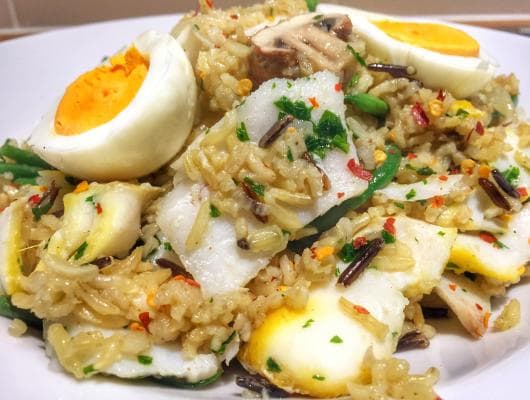 Kedgeree with smoked haddock & cod loin (Serves 2)