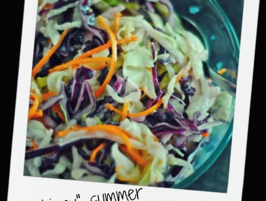 "skinny" summer coleslaw ♥