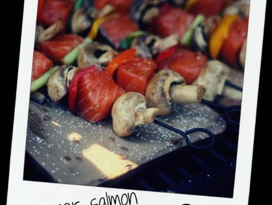 summer salmon kabobs ♥