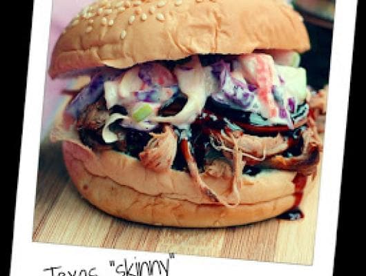 Texas"skinny" pulled pork with slaw