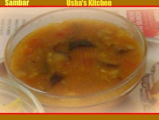 A TYPICAL SOUTH INDIAN SAMBAR