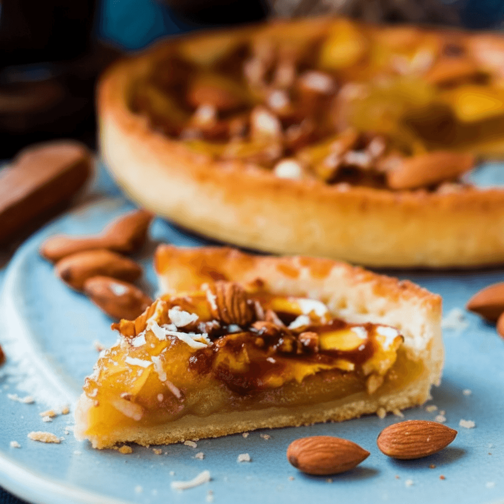 APPLE TART WITH PEAR JAM