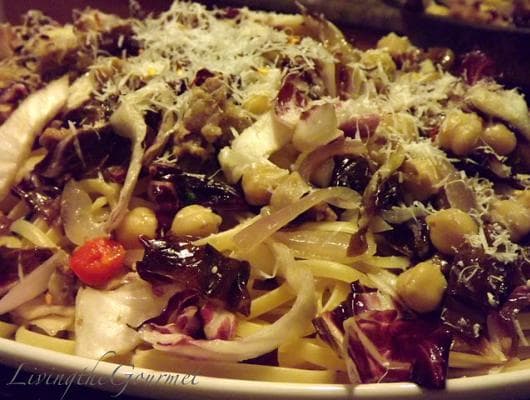 Arugala, Chick-peas, Sausage & Spaghetti!!!