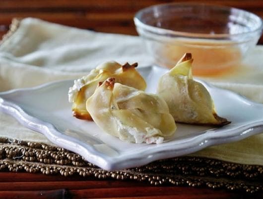 Baked Low-Fat Crab Rangoon