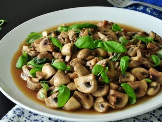 Basil Mushroom with Ponzu