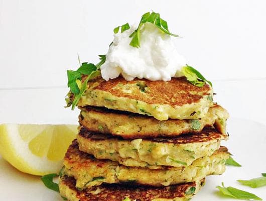 Lemony Zucchini Fritters